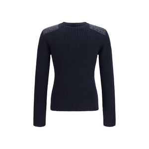 Fendi Blue Wool Oves Aries Sweatshirt