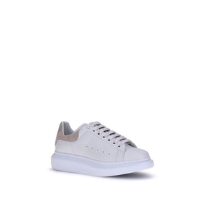 Alexander McQueen White Calf Leather Bos Taurus Platform Sneakers