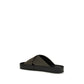 Fendi Bicolor Polyester Flat Sandals