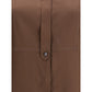 Brunello Cucinelli Brown Silk Dress Shirt