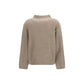 Brunello Cucinelli Beige Wool Oves Aries Turtleneck