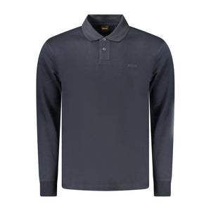 Hugo Boss Blue Cotton Polo Shirt