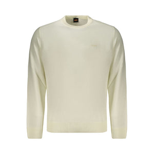 Hugo Boss White Wool Sweatshirt