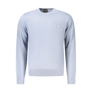 Hugo Boss Blue Cotton Sweatshirt