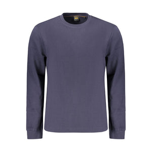 Hugo Boss Blue Cotton Mens Shirt