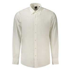 Hugo Boss White Cotton Men's Shirt