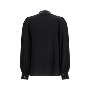 Alexander McQueen Black Silk Blouse