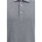 Brunello Cucinelli Gray Cotton Polo Shirt