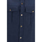 Brunello Cucinelli Blue Wool Oves Aries Shirt