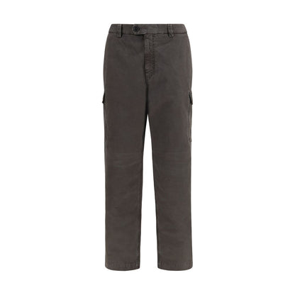 Brunello Cucinelli Brown Cotton Casual Pants