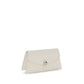 Alexander McQueen White Calf Leather Bos Taurus Shoulder Bag