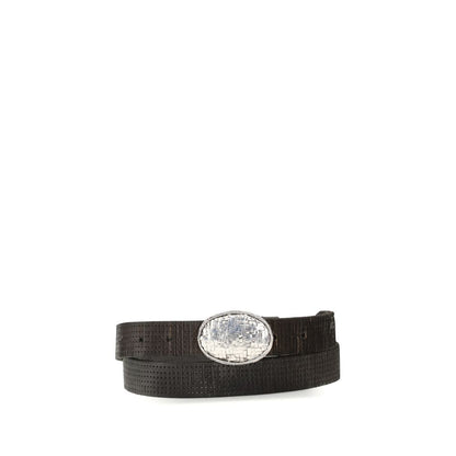 Brunello Cucinelli Brown Calf Leather Bos Taurus Regular Belt