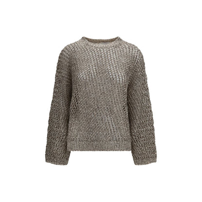Brunello Cucinelli Beige Silk Sweatshirt