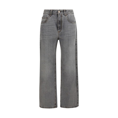 Brunello Cucinelli Gray Cotton Jeans Denim