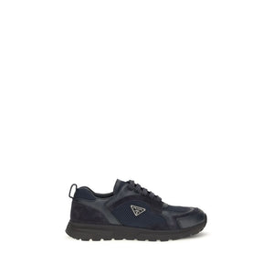 Prada Blue Fabric Athletic Sneakers