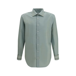 Prada Bicolor Cotton Dress Shirt