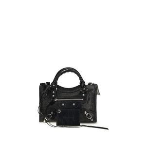 Balenciaga Black Lamb Ovis Aries Shoulder Bag