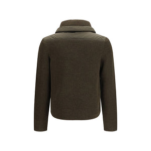 Moncler Grenoble Brown Wool Oves Aries Sweatshirt
