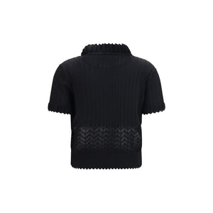Alexander McQueen Black Viscose T-Shirt