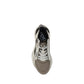 Fendi Brown Calf Leather Bos Taurus Athletic Sneakers