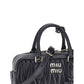Miu Miu Black Calf Leather Bos Taurus Handbag
