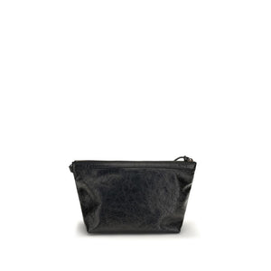 Balenciaga Black Calf Leather Bos Taurus Clutch Bag