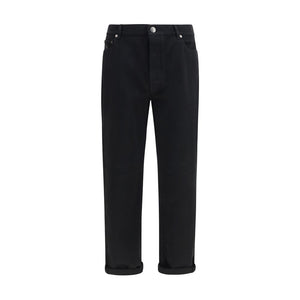 Brunello Cucinelli Black Cotton High-Waisted Jean