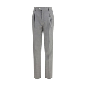 Brunello Cucinelli Gray Wool Oves Aries Dress Pants