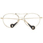 Moncler Gold Metal Sunglasses