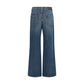 Brunello Cucinelli Blue Cotton Relaxed Fit Jeans
