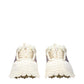 Moncler White Fabric Athletic Sneakers