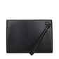 Ferragamo Black Leather Clutch Bag