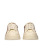 Jimmy Choo Beige Leather Low Top Sneakers