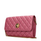 Versace Pink Leather Clutch Bag