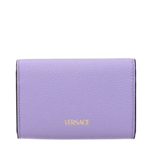 Versace Purple Leather Wallet