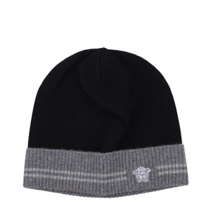 Versace Black Cashmere Beanie