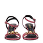 Versace Pink Leather Stiletto Heel Sandals