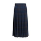 Burberry Blue Polyester Long Skirt