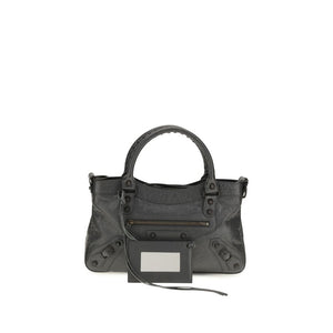 Balenciaga Gray Lamb Ovis Aries Shoulder Bag
