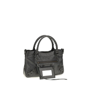 Balenciaga Gray Lamb Ovis Aries Shoulder Bag