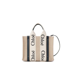 Chloé Beige Linen Tote Bag