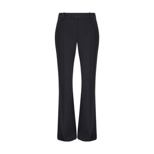 Alexander McQueen Black Acetate Flared Pants