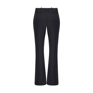 Alexander McQueen Black Acetate Flared Pants