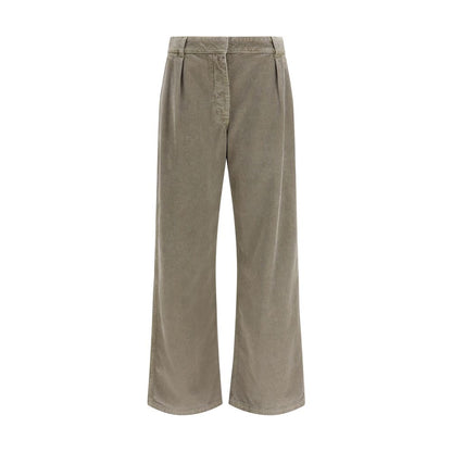 The Row Gray Cotton Casual Pants