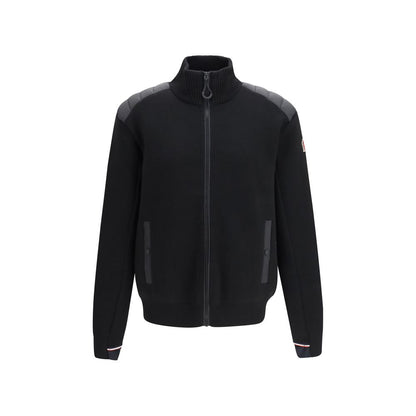 Moncler Grenoble Black Wool Oves Aries Cardigan