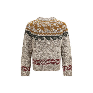 Moncler Grenoble Beige Wool Oves Aries Sweatshirt