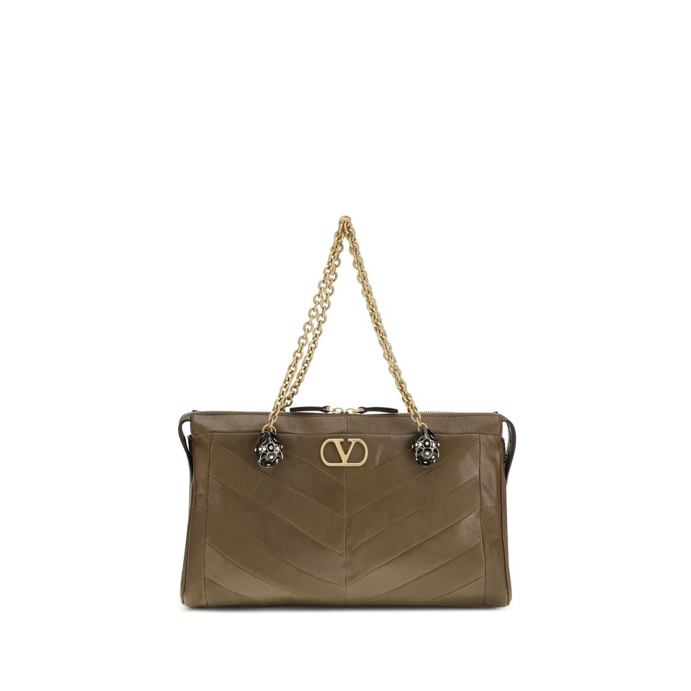 Valentino Garavani Bicolor Napa Leather / Calf Bos Taurus Shoulder Bag