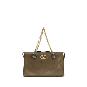 Valentino Garavani Bicolor Napa Leather / Calf Bos Taurus Shoulder Bag