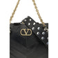 Valentino Garavani Black Napa Leather / Calf Bos Taurus Shoulder Bag