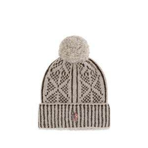 Moncler Grenoble Gray Alpaca Vicugna Pacos Beanie